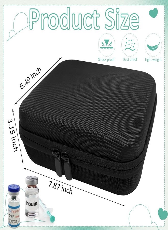Sitroasho 30 Slots Insulin Fridge Holder Storage Case Vial Holder Storage Protector Bag Insulin Cooler Travel Case Organizer Fits Standard 10ml Vials - Image 2